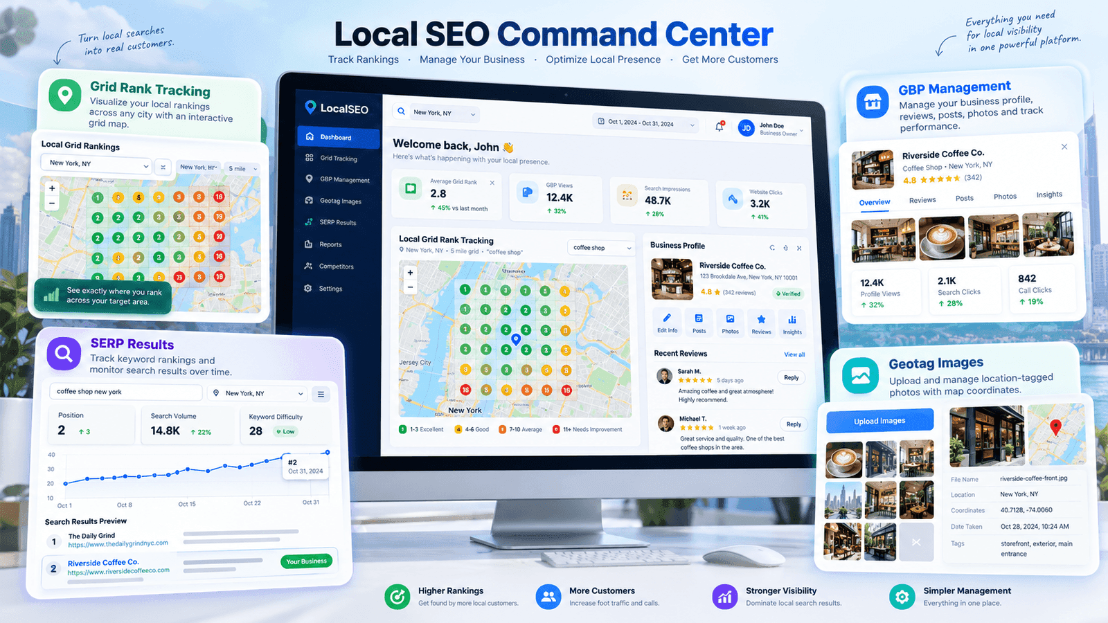 Local rank tracker dashboard