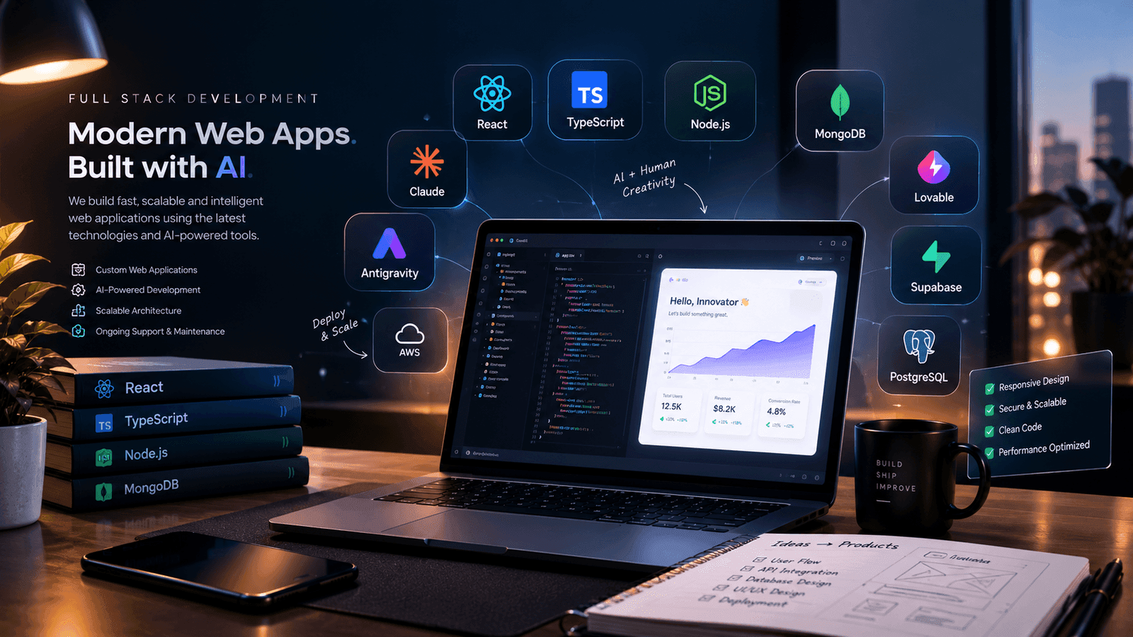 SaaS development: modern web apps built with AI