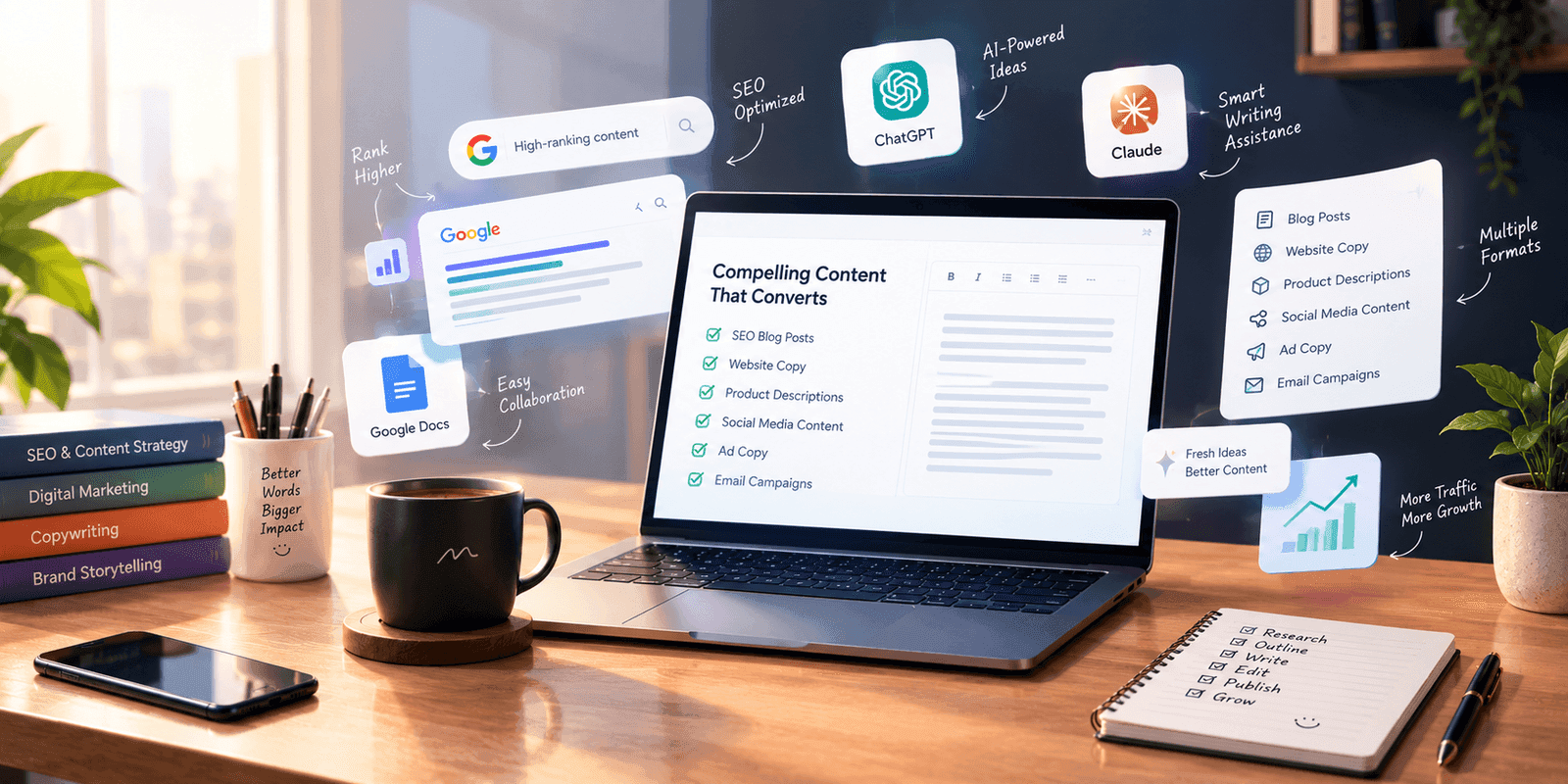 Copywriting service: SEO content, website copy and ad copy