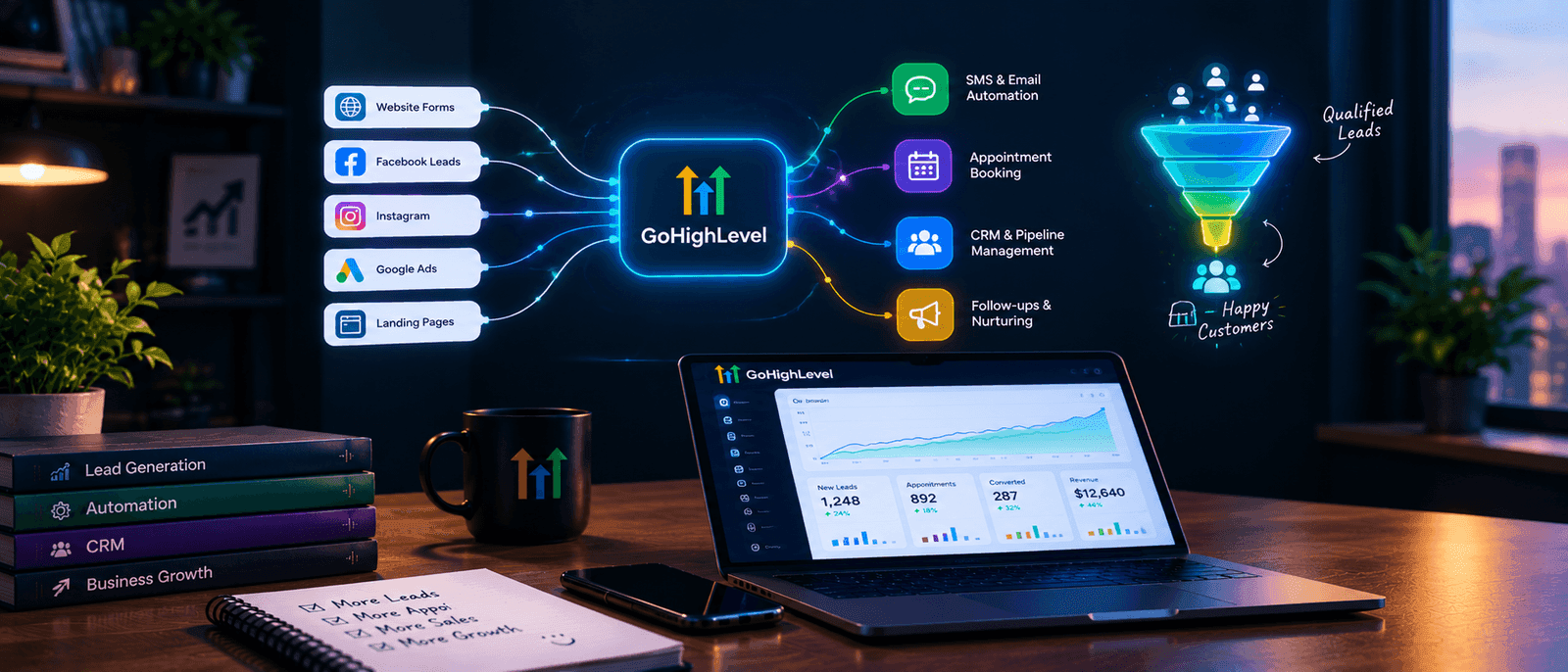 GoHighLevel lead generation and CRM automation